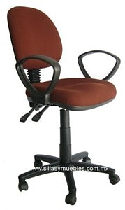 SILLA SECRETARIAL CON DESCANSA BRAZOS FIJOS